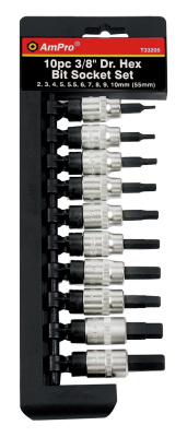 T33222 Набор головок с вставкой TORX 1/2", 8 предметов